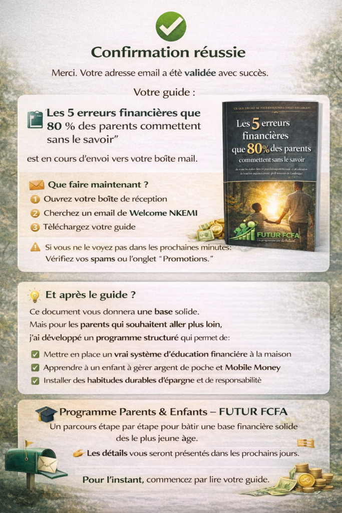Merci Guide Gratuit FUTUR FCFA